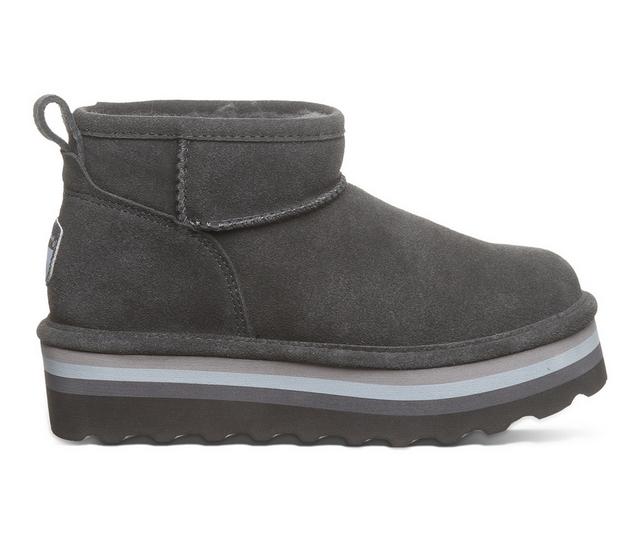 Women's Bearpaw Retro Shorty Platform Winter Boots in Graphite color