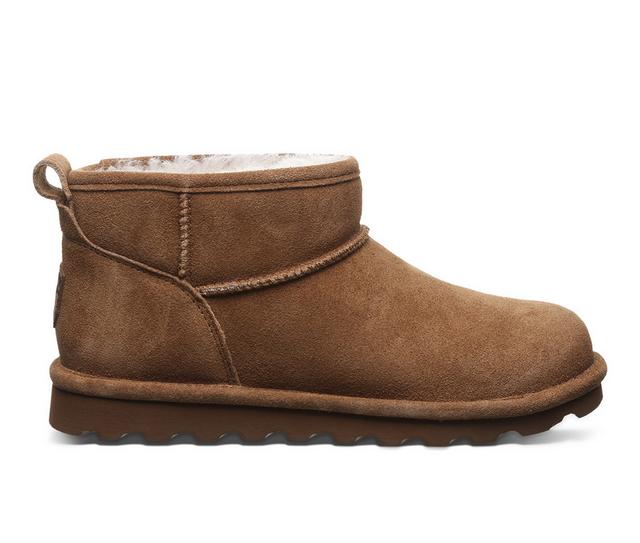 Women's Bearpaw Shorty Winter Boots in Hickory color
