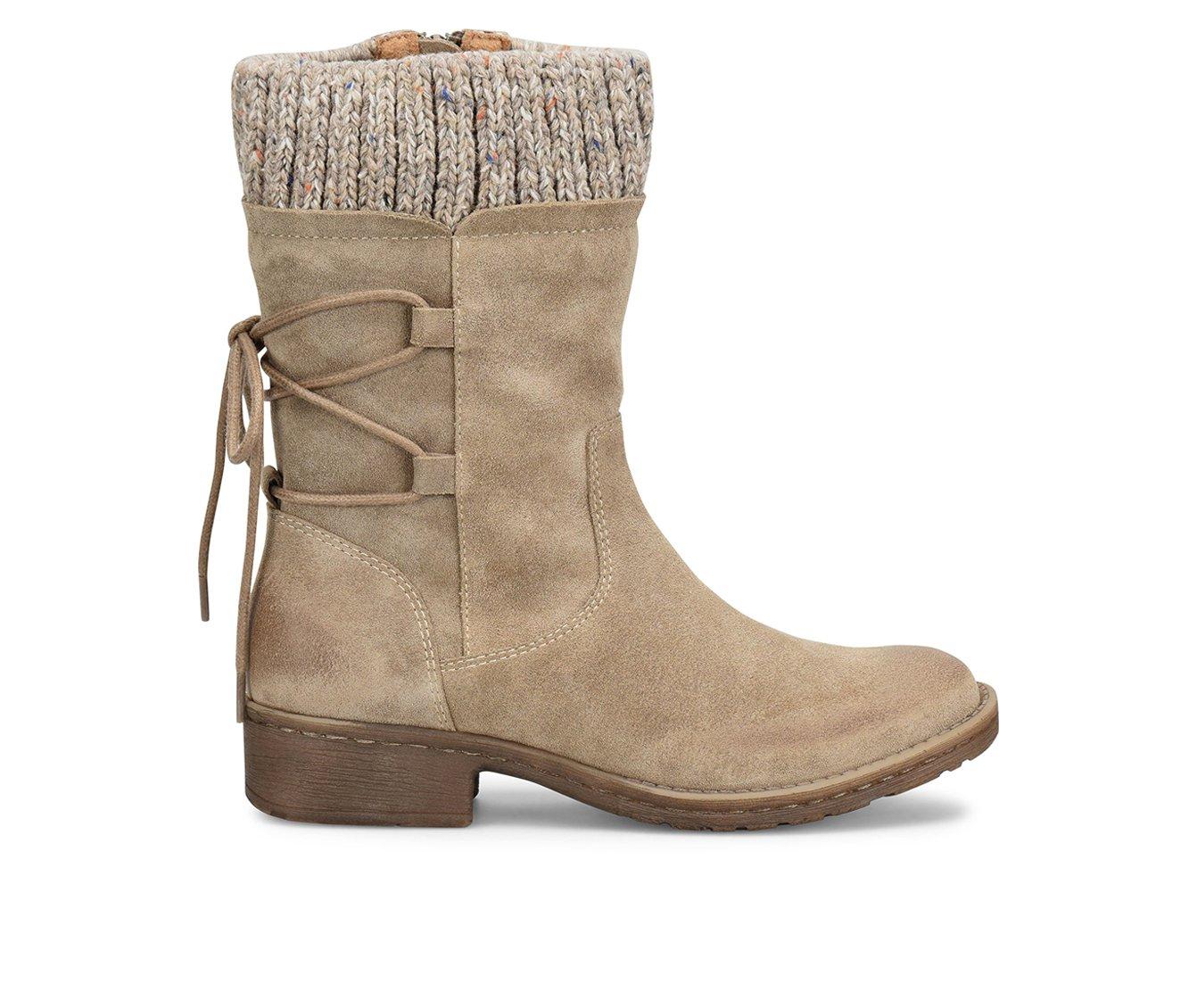 Comfortiva Salem Women's Boots - Waterproof Suede With Knitted Collar