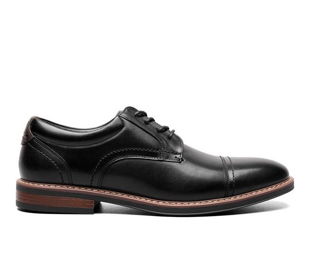 Nunn Bush Centro Flex Cap Toe Oxford Dress Shoes in Black color