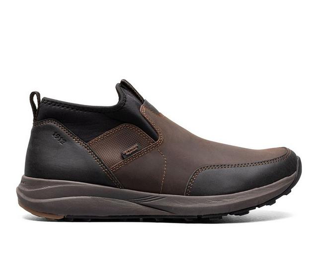 Men's Nunn Bush Excursion Moc Toe Slip On Boots in Brown CH color