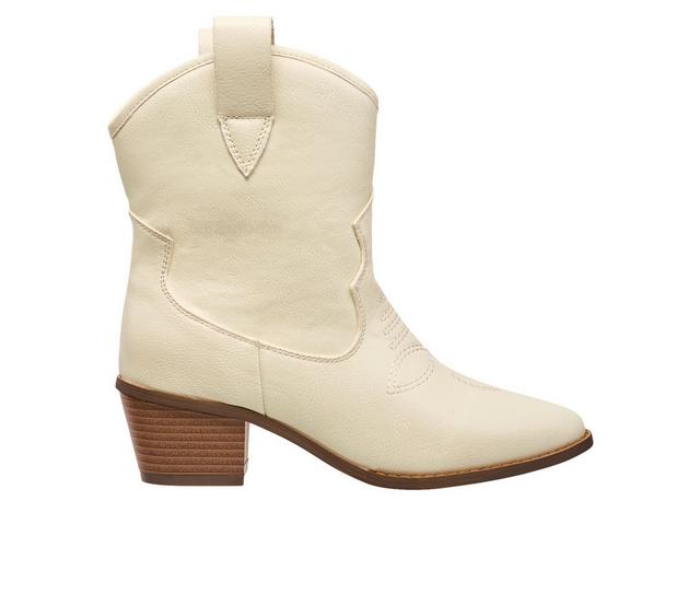 Women's French Connection Carrie Western Boots in White color