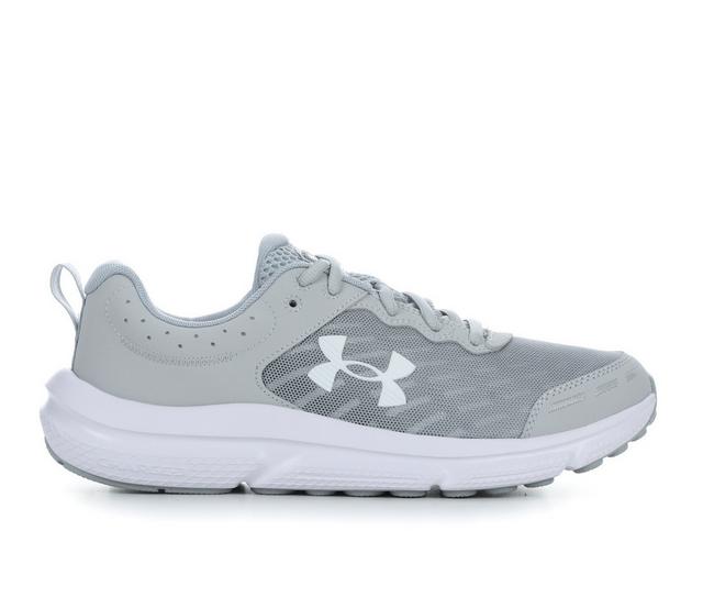 Men's Under Armour Charged Assert 10 Running Shoes in Grey/White color