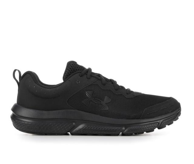 Men's Under Armour Charged Assert 10 Running Shoes in Black/Black color