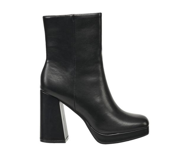 Women's French Connection Gogo Heeled Booties in Black color