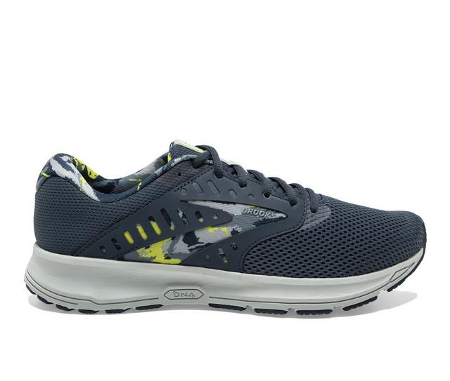 Men's Brooks Range 2 Running Shoes in Nvy/Gry/Ylw color