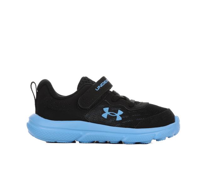 Boys' Under Armour Toddler Assert 10 AC Running Shoes in Black/Blue/Blue color