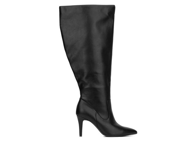 Women's Fashion to Figure Lisette XWC Knee High Boots in Black Wide color