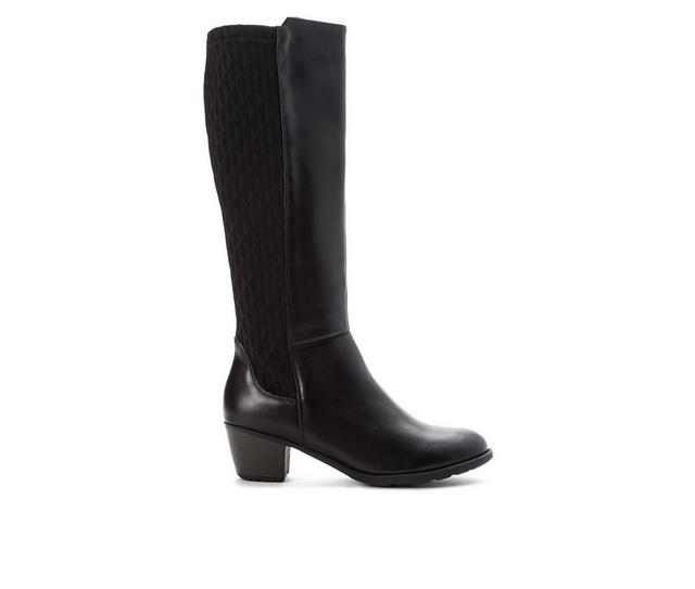 Women's Propet Talise Wide Calf Knee High Boots in Black color
