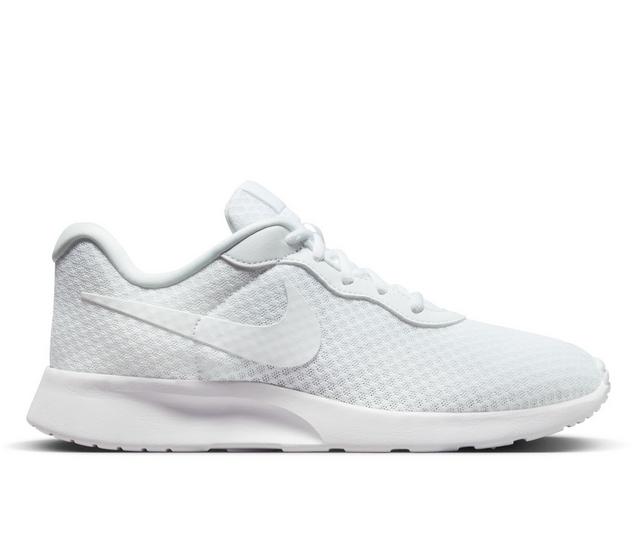 Women's Nike Tanjun Ease Sneakers in White/White color