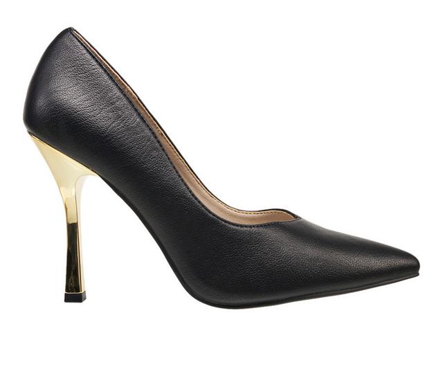 Women's French Connection Anny Pumps in Black Suede color