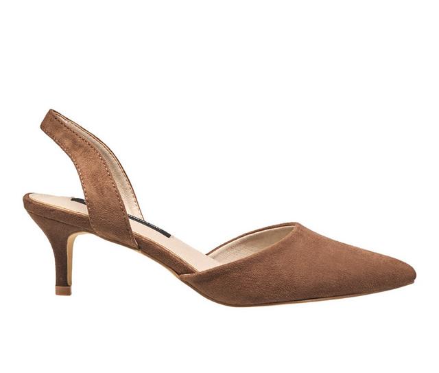 Women's French Connection Delight Pumps in Taupe Suede color