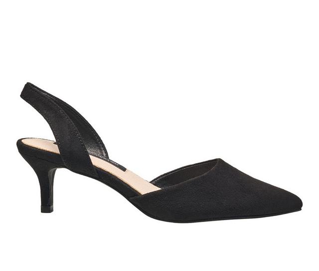 Women's French Connection Delight Pumps in Black Suede color