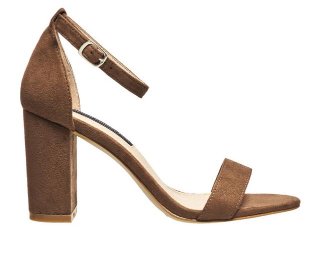 Women's French Connection Dream Dress Sandals in Taupe Suede color