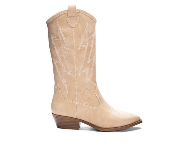 Women's Dirty Laundry Josea Western Boots in Natural color