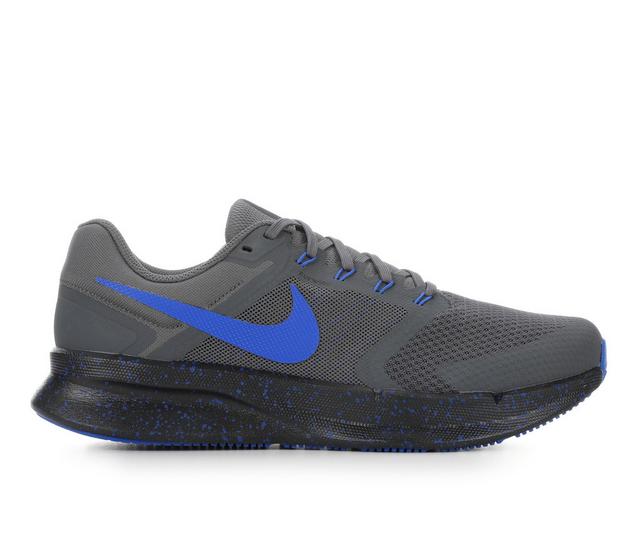 Men's Nike Run Swift 3 Running Shoes in Grey/Royal Blue color