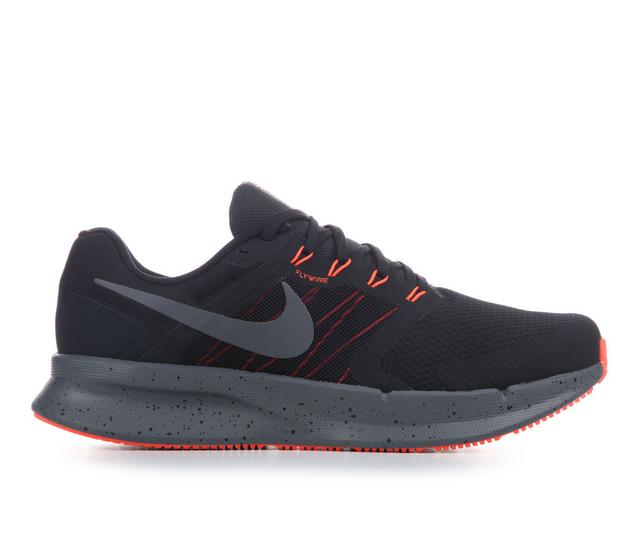 Men's Nike Run Swift 3 Running Shoes in Blk/Gry/Crim color
