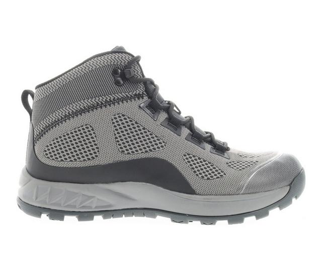 Men's Propet Varese Water Resistant Winter Boots in Grey/Black color