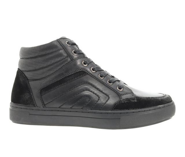 Men's Propet Kenton Lace Up Sneaker Boots in All Black color
