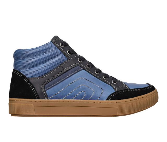 Men's Propet Kenton Lace Up Sneaker Boots in Navy/Black color