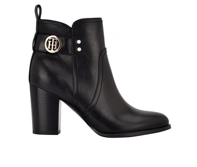 Women's Tommy Hilfiger Daciee Block Heel Booties in Black color