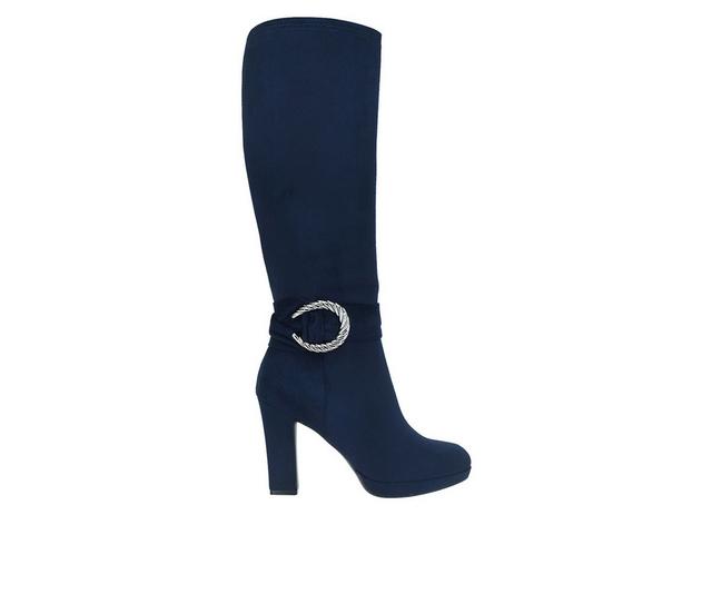 Women's Impo Ovidia Knee High Boots in Midnight Blue color