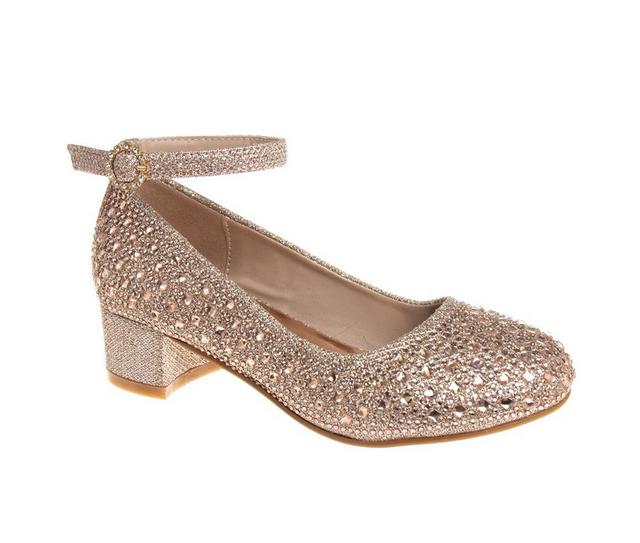 Girls' Badgley Mischka Little Kid & Big Kid Le Gironde Special Occasion Shoes in Rose Gold color