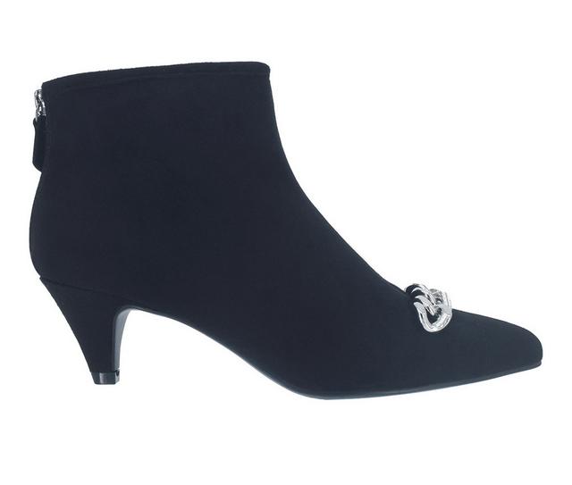 Women's Impo Elicia Chain Booties in Black/Silver color