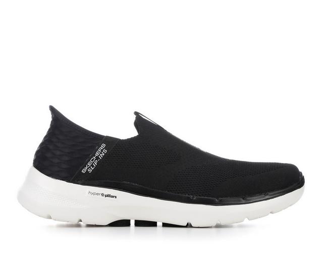 Men's Skechers Go 216278 GO WALK 6 Slip-ins Walking Shoes in Black color