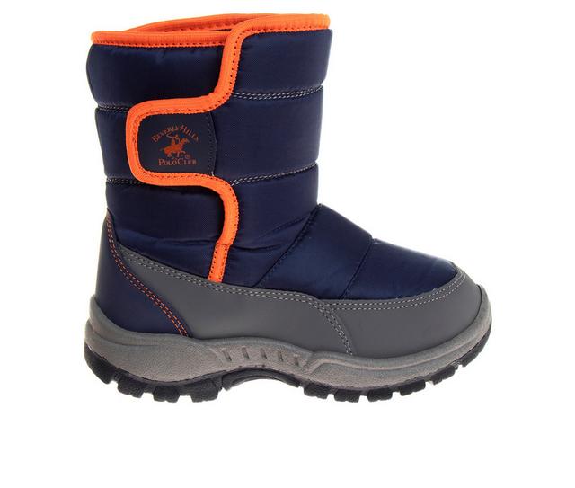 Boys' Beverly Hills Polo Club Little Kid & Big Kid Sitka Steps Winter Boots in Navy/Grey color