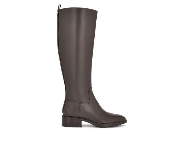 Women's Nine West Barile Knee High Boots in Dark Brown color