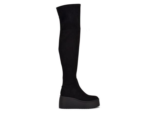 Women's Nine West Hojo Knee High Heeled Boots in Black color