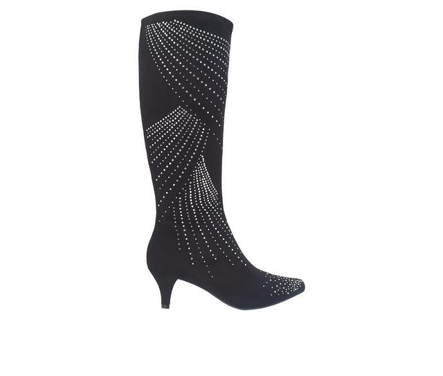 Women's Impo Namora Sparkle Knee High Boots in Black/Smoke color