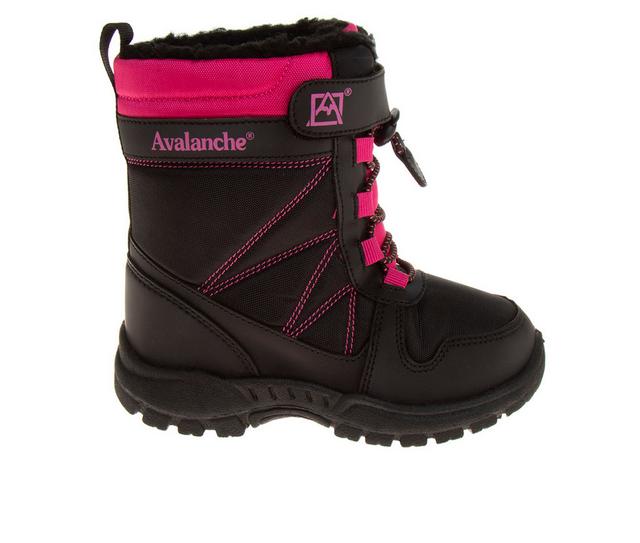 Girls' Avalanche Little Kid & Big Kid Cool Groove Winter Boots in Black/Pink color