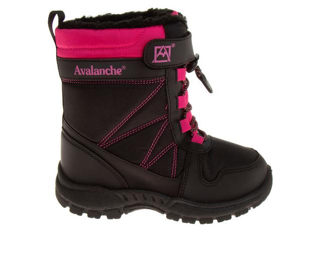 Girls' Avalanche Toddler & Little Kid Snow Groove Winter Boots in Black/Pink color