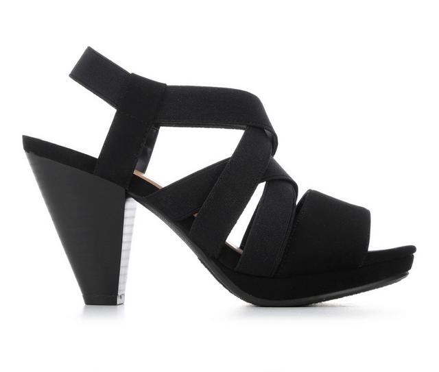 Women's Solanz Kali Dress Sandals in Black Nubuck color