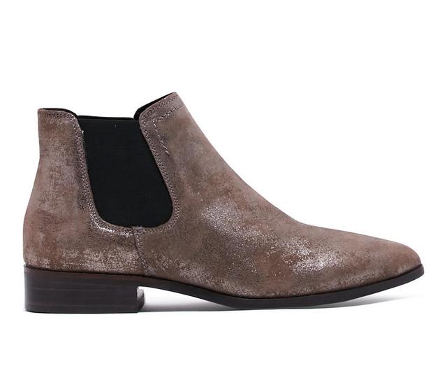 Women's Chelsea Crew Dapper Chelsea Booties in Taupe Shimmer color