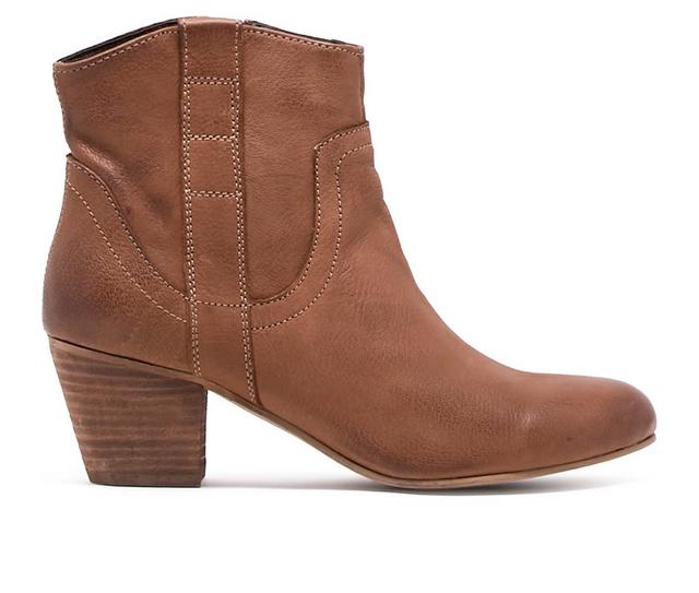 Women's Chelsea Crew Texan Western Boots in Tan color