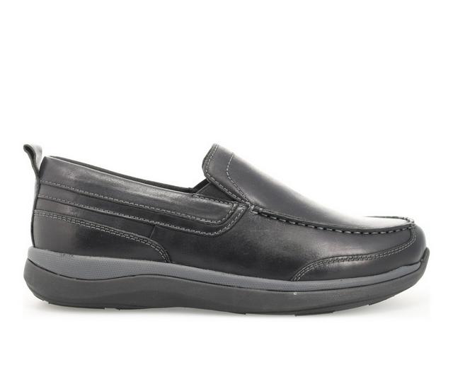 Men's Propet Preston Slip On Boat Shoe in Black color