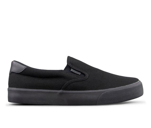 Men's Lugz Clipper Wide Casual Shoes in Black/Black color