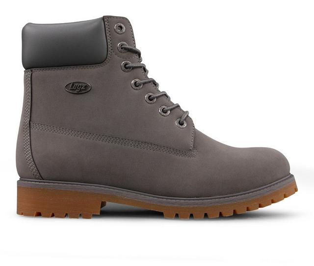 Men's Lugz Convoy Boots in Charcoal/Gum color