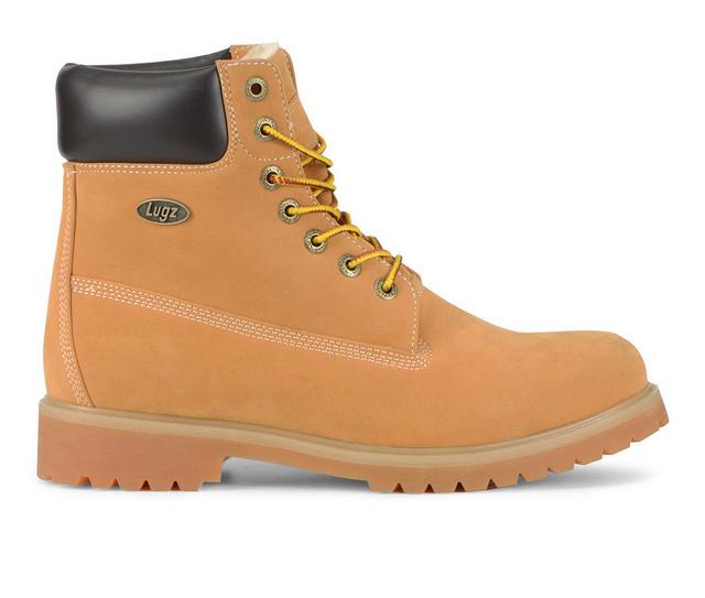 Men's Lugz Convoy Fleece Boots in Wheat/Bark/Tan color