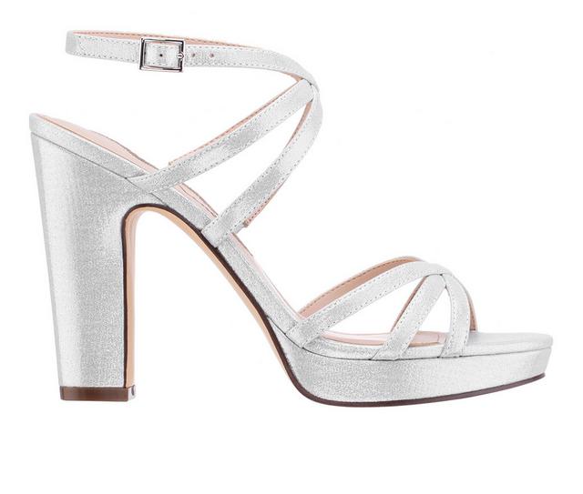 Women's N by Nina Sammy Special Occasion Shoes in Silver color