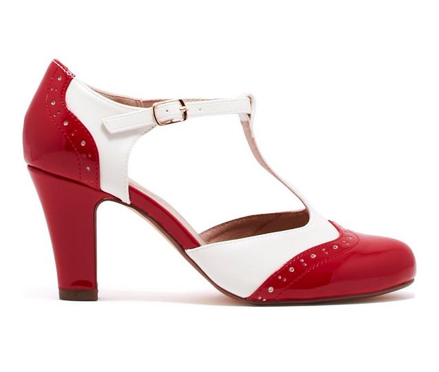 Women's Chelsea Crew Gatsby-II Pumps in Red/White color