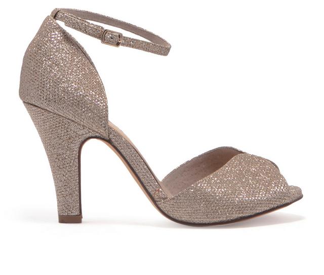 Women's Chelsea Crew Lola Dress Sandals in Gold Glitter color