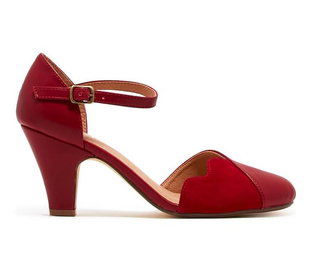 Women's Chelsea Crew Lover Pumps in Red/Red color
