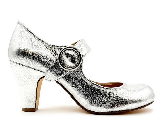 Women's Chelsea Crew Madeline Pumps in Silver color