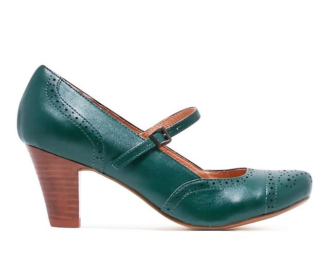 Women's Chelsea Crew Melody Mary Jane Pumps in Green color