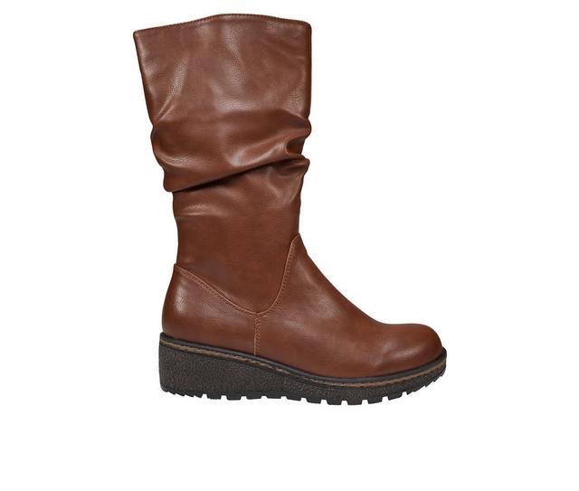 Women's GC Shoes Dange Knee High Boots in Cognac color