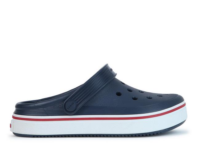 Boys' Crocs Little Kid Off Court Clog in Navy/Pepper color